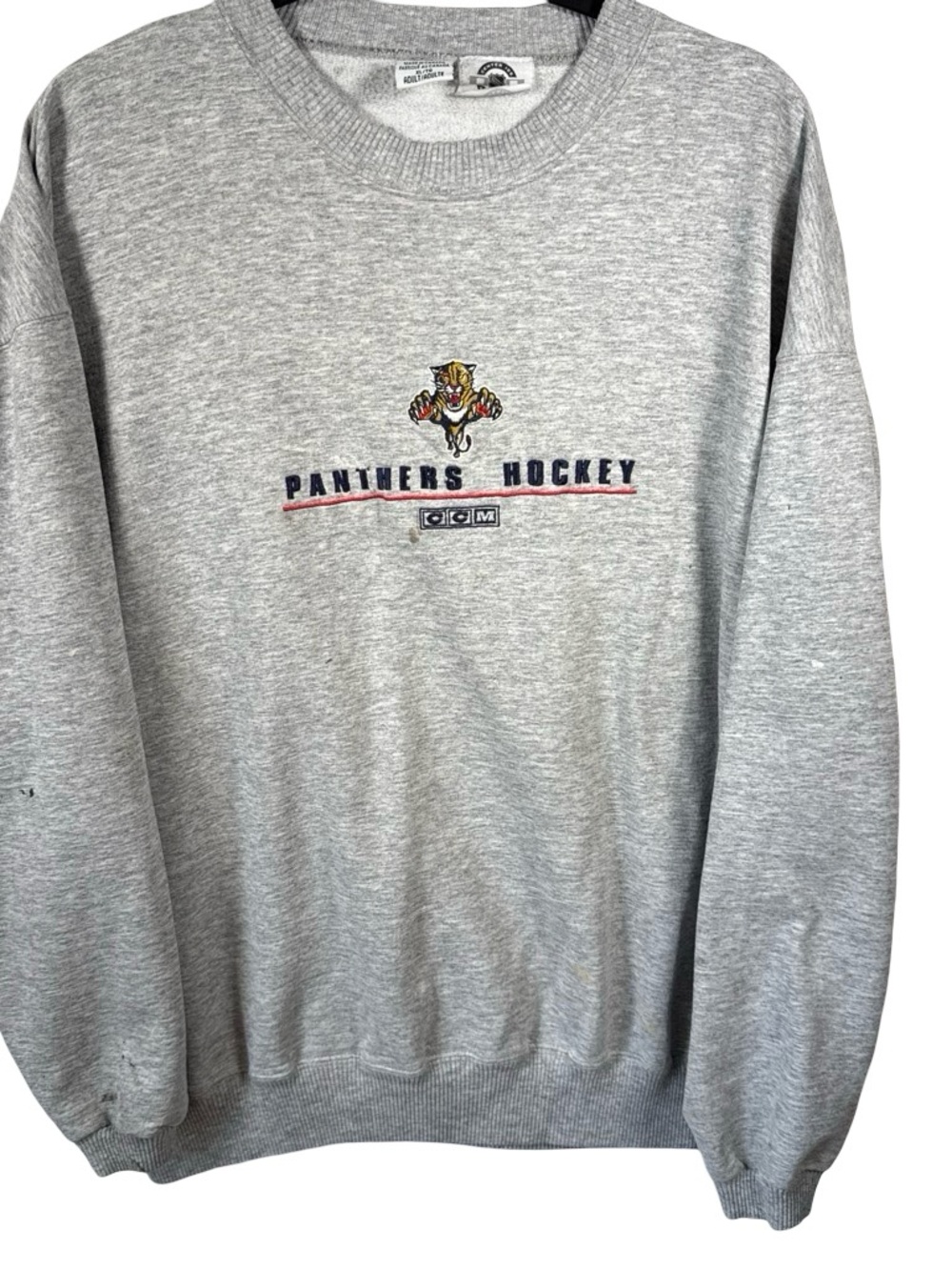 CCM Florida Panther Hockey embroidered logo, panther and NHL Patch, 90s vintage